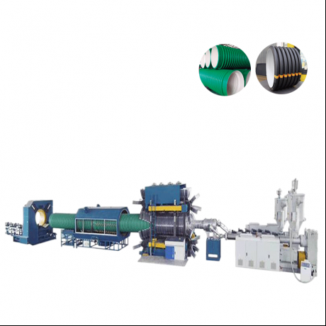 HDPE, PP Tu'aiga Tu'usa'o Pa puipui Fa'alua Paipa ma PVC Ribbed Pipe Extrusion laina